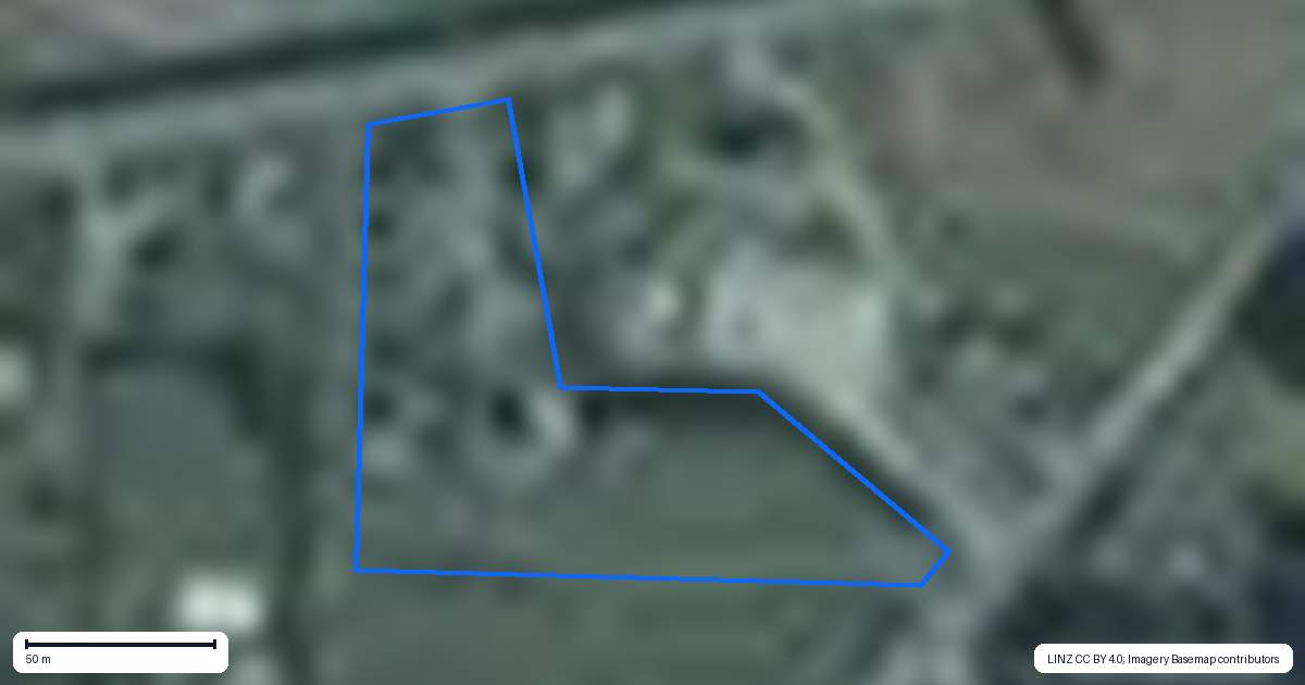 Property context map for 2377 Homebush Road, Coalgate