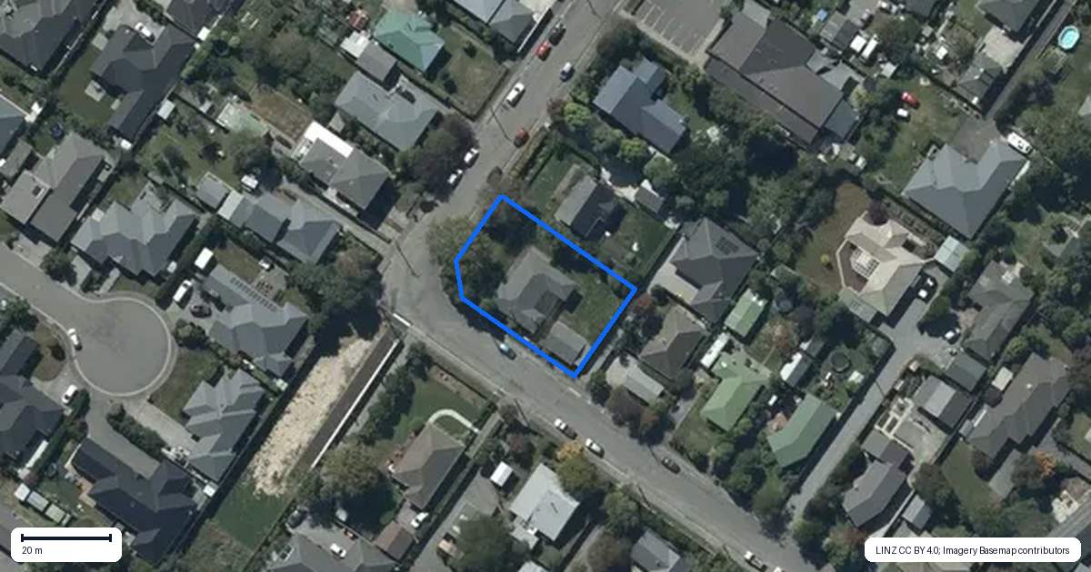 Property context map for 20 Charles Street, Prebbleton