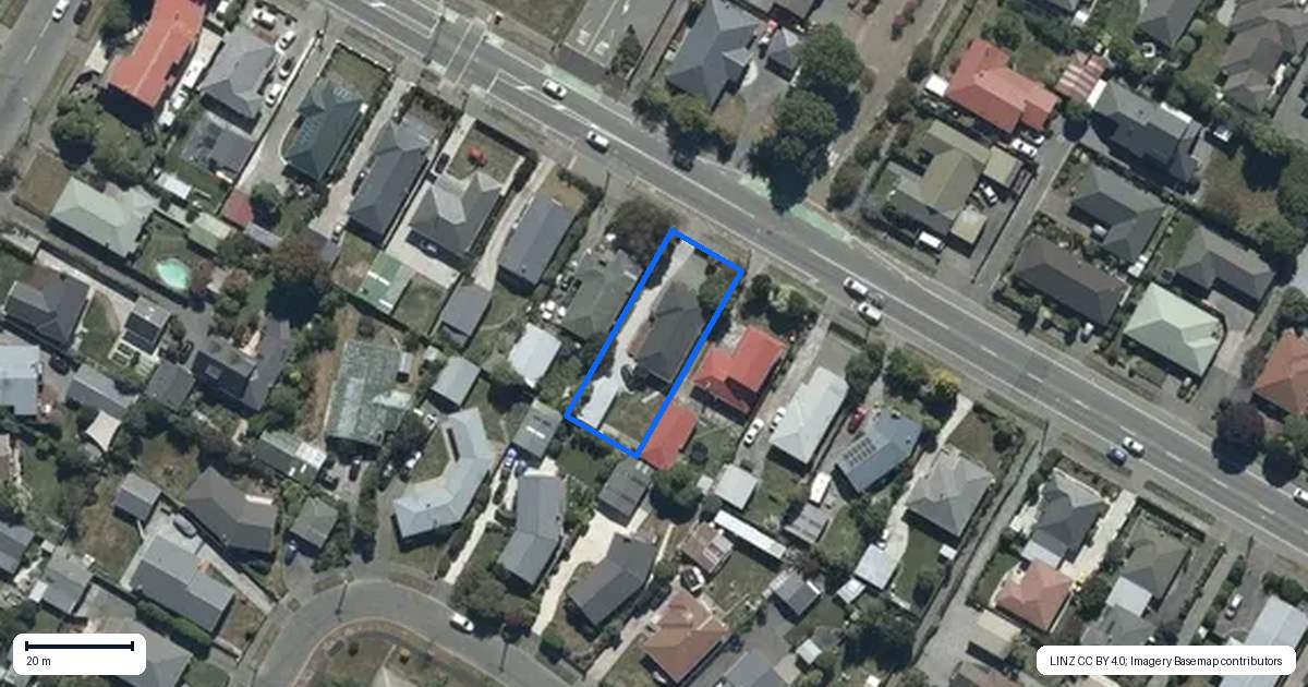 Property context map for 293 Sawyers Arms Road, Bishopdale, Christchurch