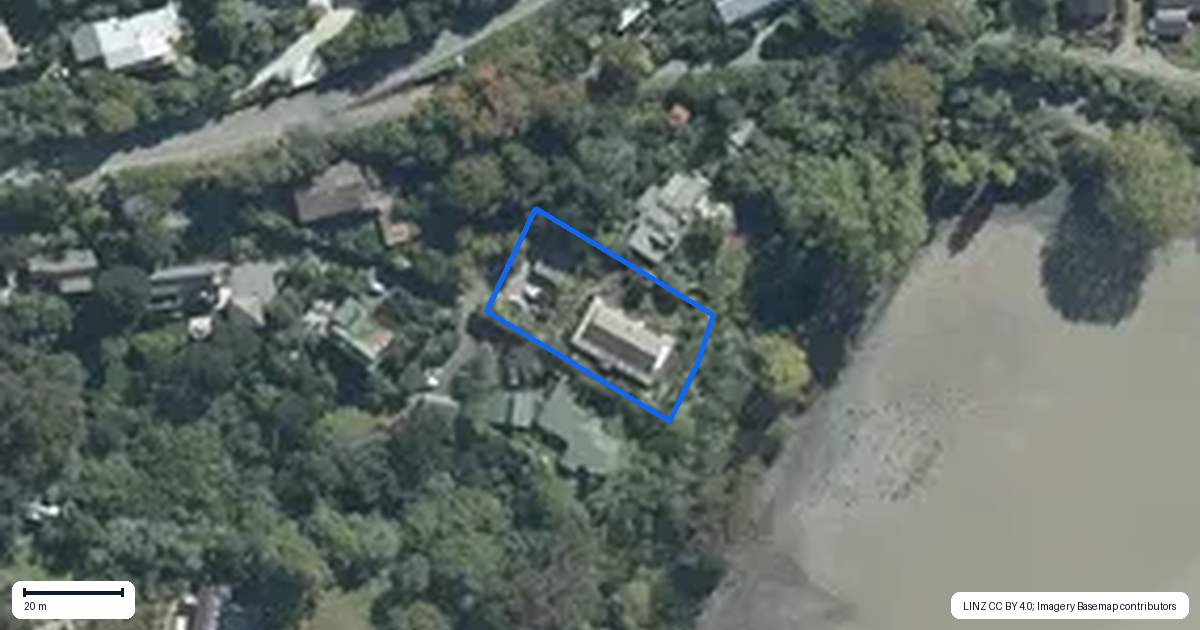 Property context map for 897 Governors Bay Road, Governors Bay