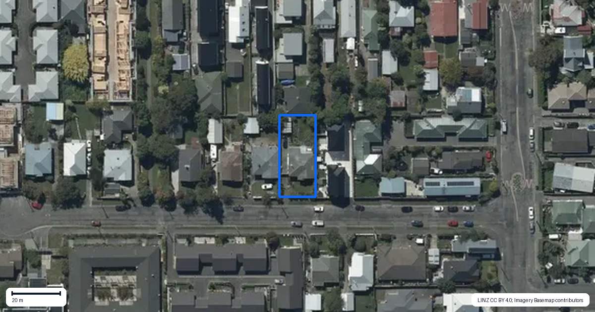 Property context map for 33 Wembley Street, Sydenham, Christchurch