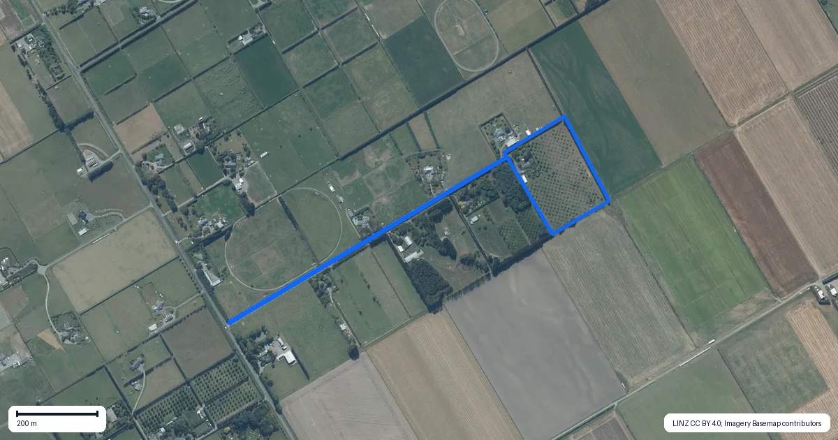 Property context map for 4/524 Weedons Road, Rolleston