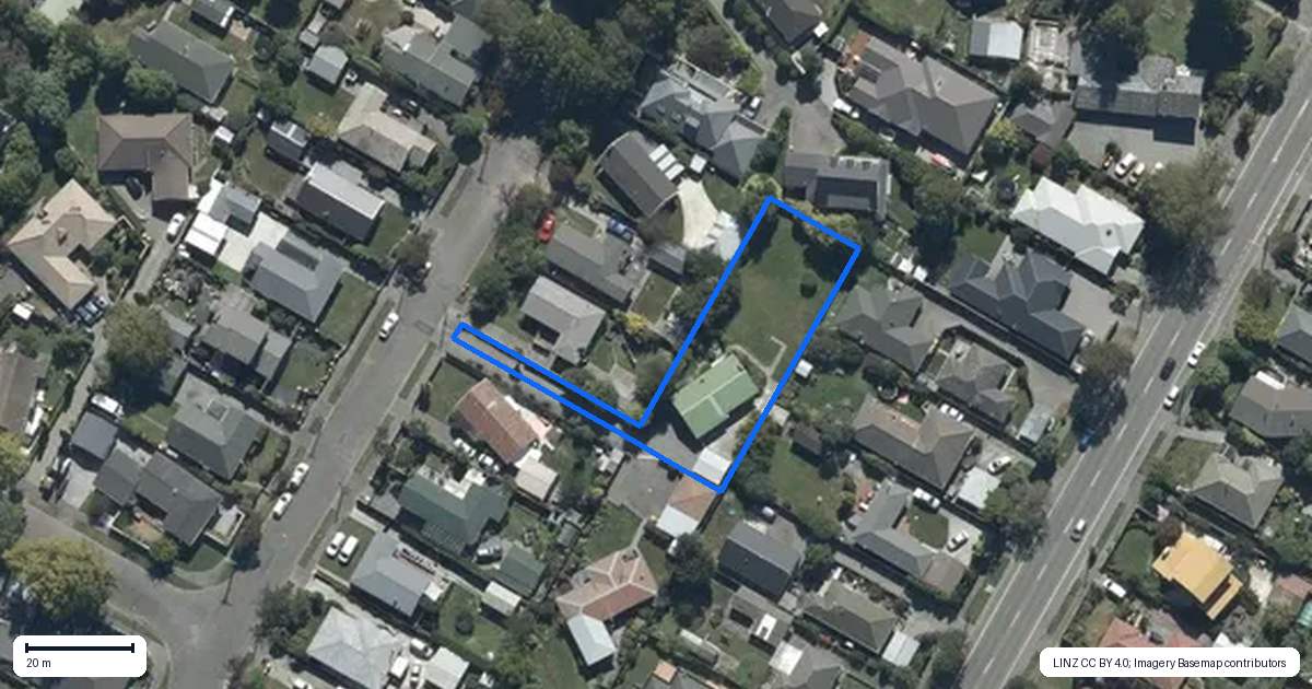 Property context map for 42A Aintree Street, Bishopdale, Christchurch
