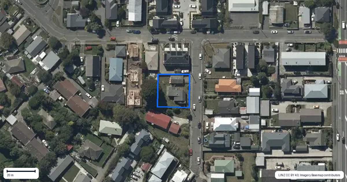 Property context map for 11 Chaucer Street, Sydenham, Christchurch