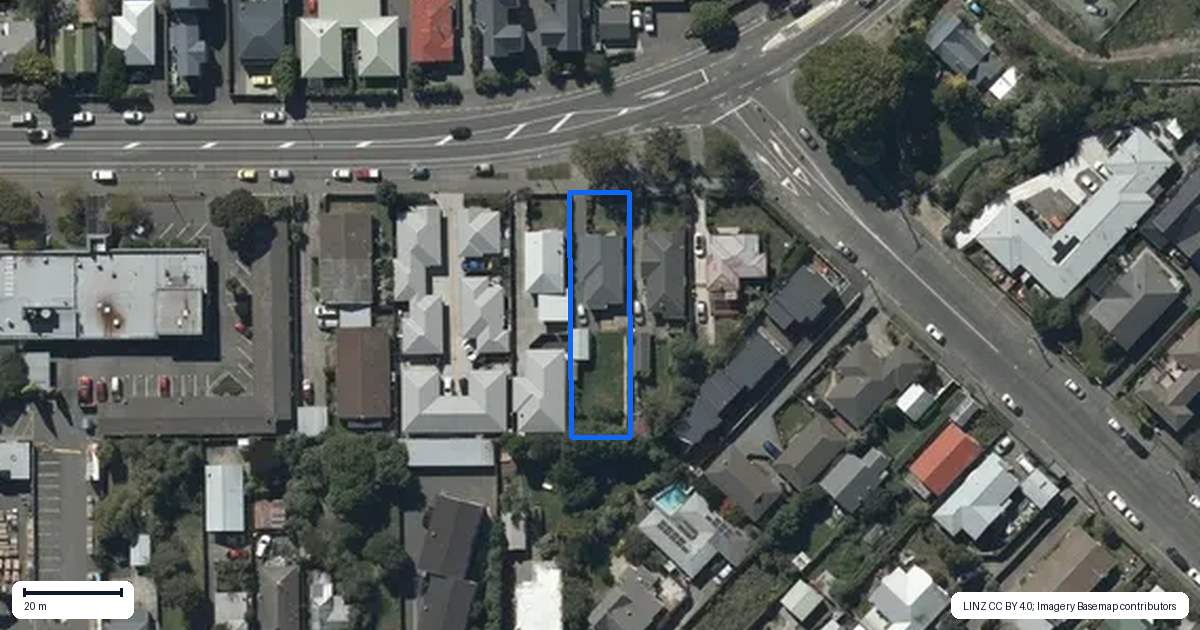Property context map for 42 Huxley Street, Sydenham, Christchurch