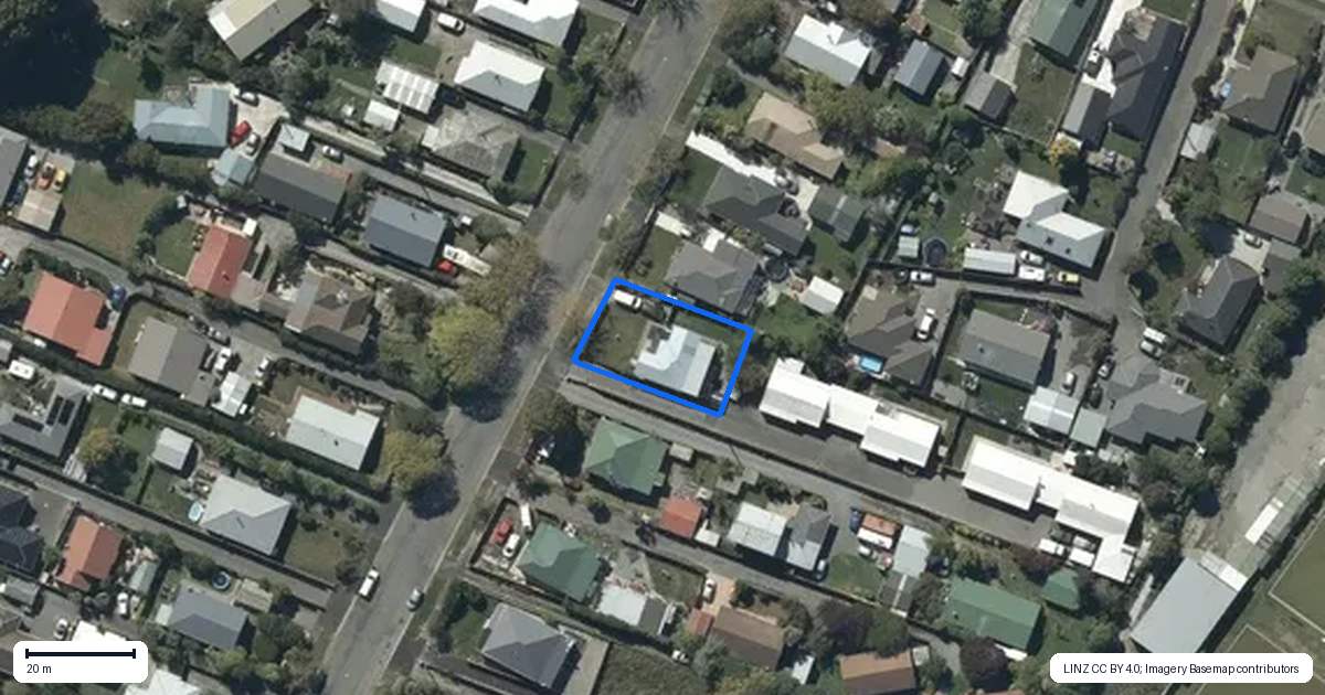 Property context map for 54 Tilford Street, Woolston, Christchurch