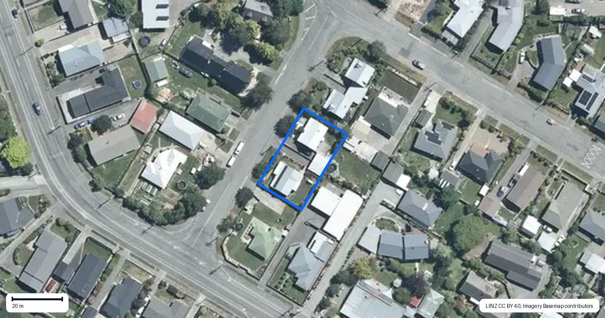 Property context map for 7 Birch Street, Gleniti, Timaru