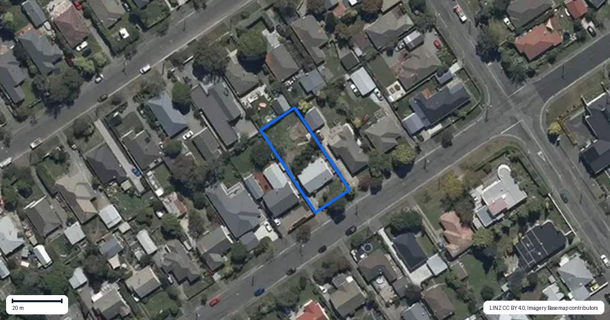 Property context map for 251 Knowles Street, Mairehau, Christchurch