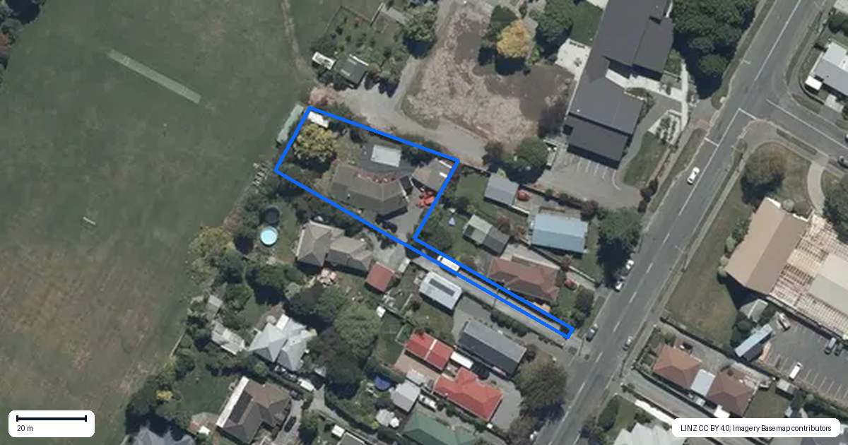 Property context map for 73 Breens Road, Bishopdale, Christchurch