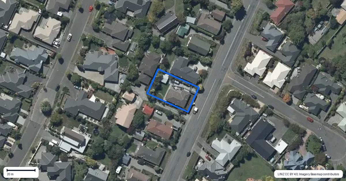 Property context map for 18 Sabys Road, Halswell, Christchurch