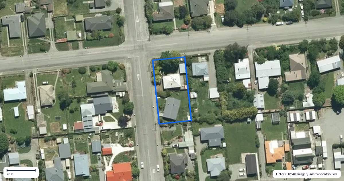 Property context map for 2 Banks Street, Fairlie