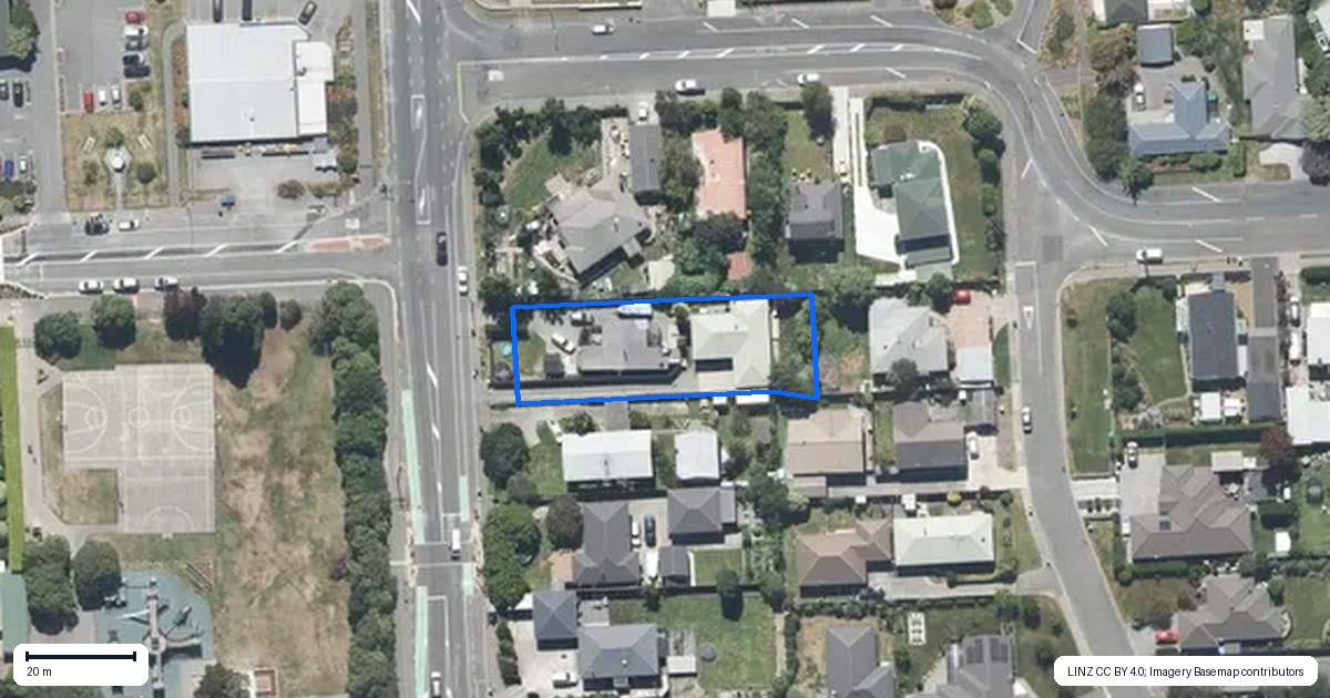 Property context map for 42B Main North Road, Woodend