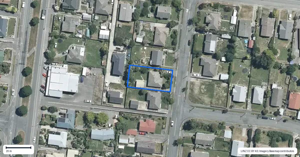 Property context map for 32 Tekapo Street, Glenwood, Timaru