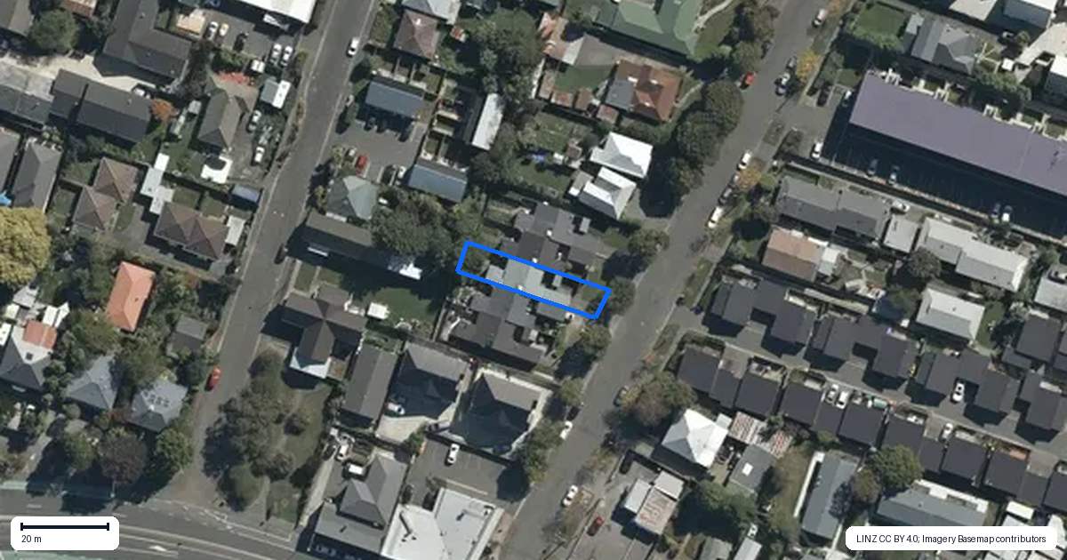 Property context map for 15 Mathesons Road, Phillipstown, Christchurch