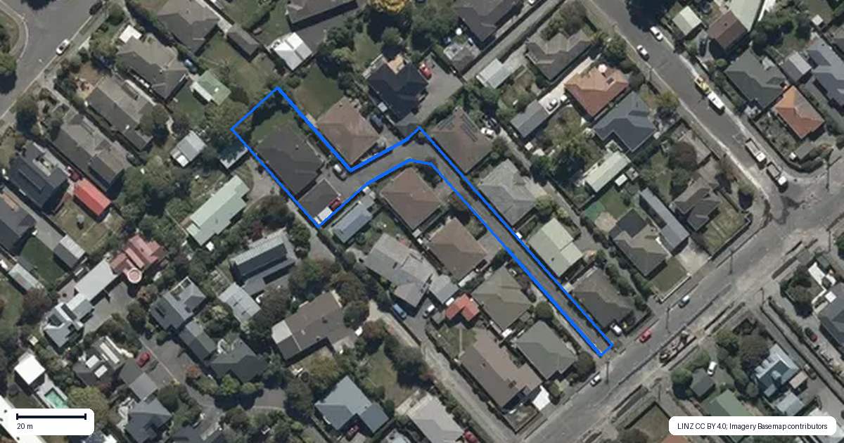 Property context map for 54C Aorangi Road, Bryndwr, Christchurch