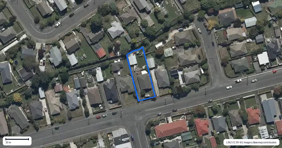Property context map for 39 Ranger Street, Mairehau, Christchurch