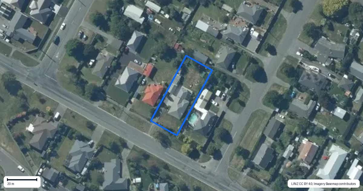 Property context map for 50 North Terrace, Darfield