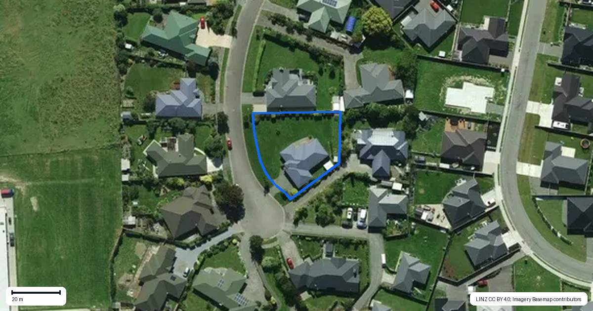 Property context map for 9 Clifford Place, Amberley