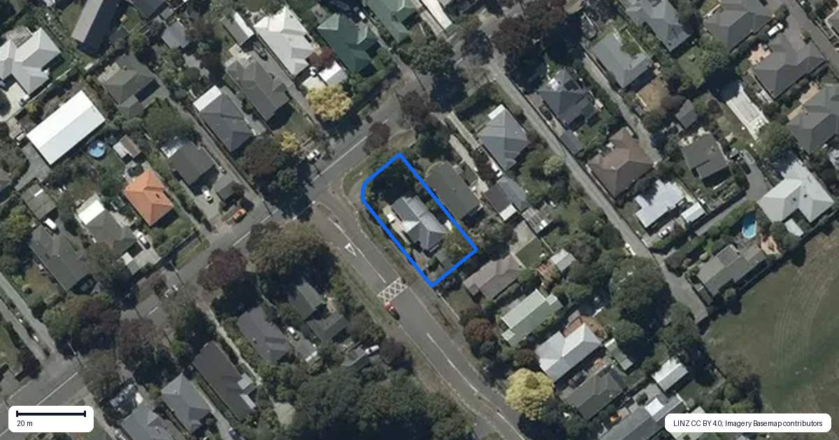 Property context map for 54 Fairview Street, Somerfield, Christchurch