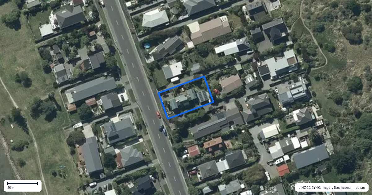 Property context map for 109 Rocking Horse Road, Southshore, Christchurch