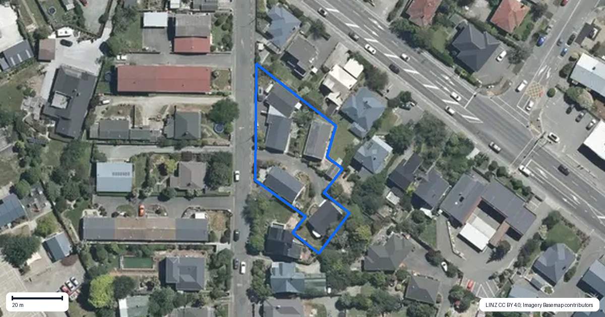 Property context map for 9 Campbell Street, Maori Hill, Timaru