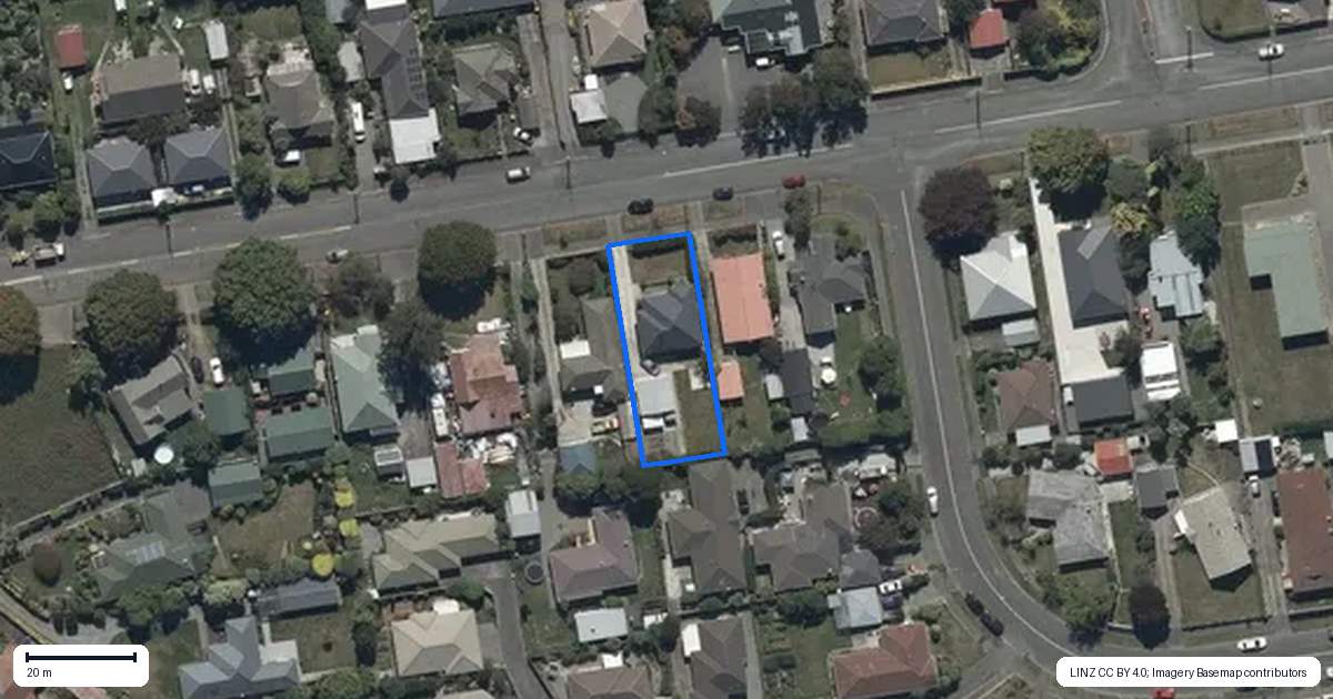 Property context map for 18 Coopers Road, Dallington, Christchurch