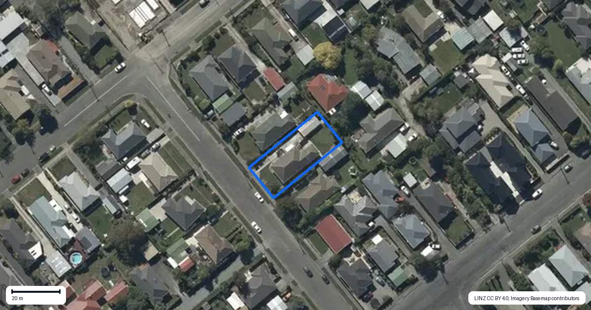 Property context map for 8 Forsyth Street, Spreydon, Christchurch