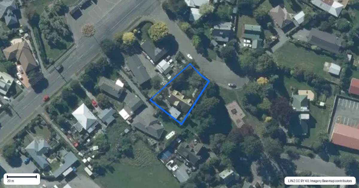 Property context map for 6 Avoca Place, Darfield