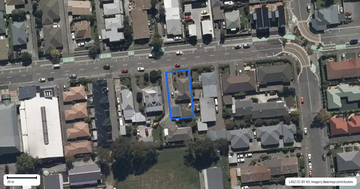 Property context map for 61 Elizabeth Street, Riccarton, Christchurch