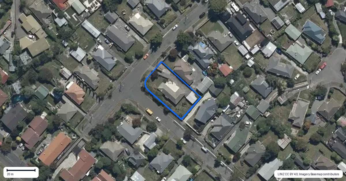 Property context map for 23 Glencoe Street, Burnside, Christchurch