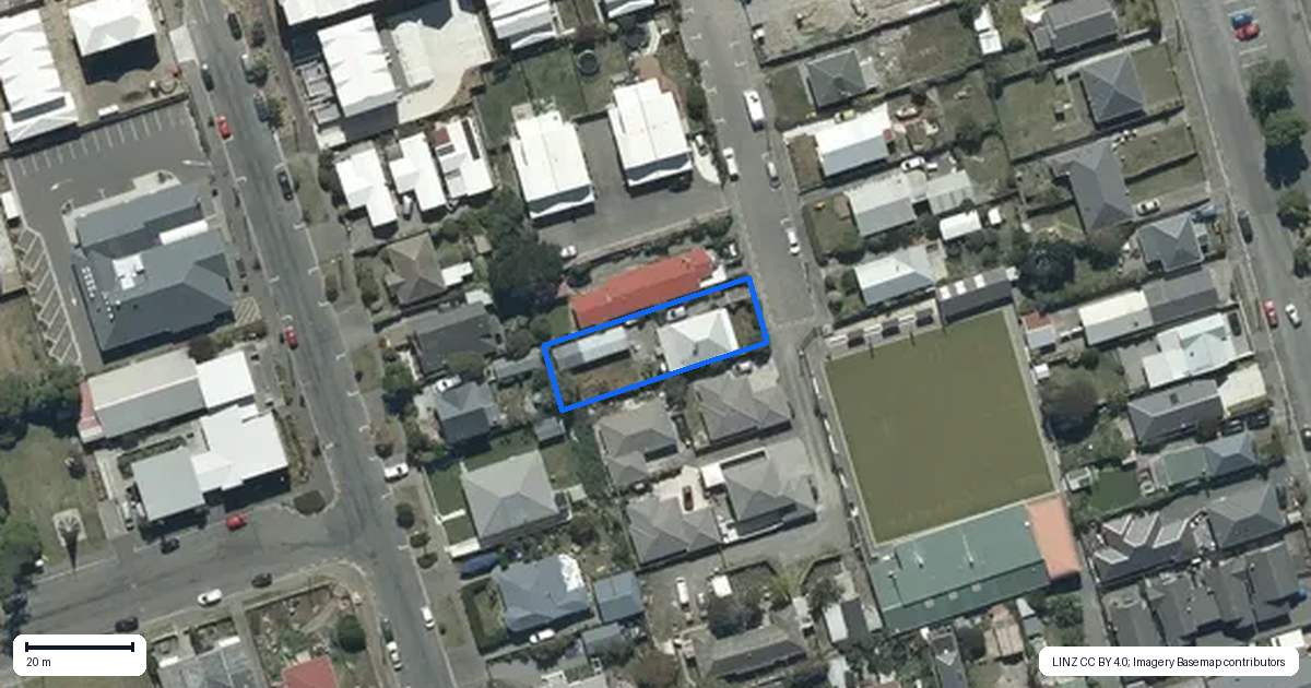 Property context map for 20 Mafeking Street, New Brighton, Christchurch