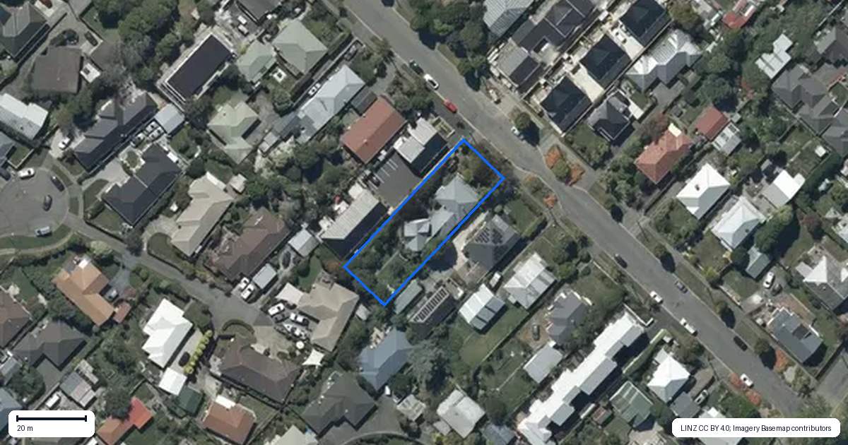 Property context map for 102 Wildberry Street, Woolston, Christchurch