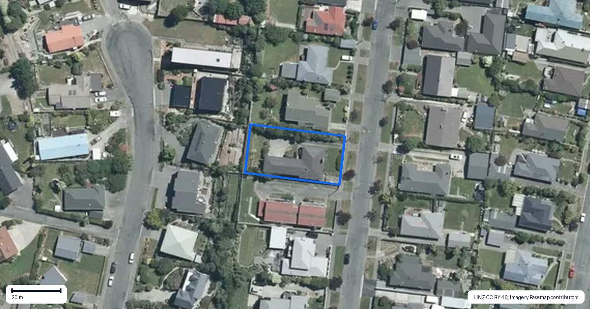 Property context map for 38 Broadway Avenue, Highfield, Timaru
