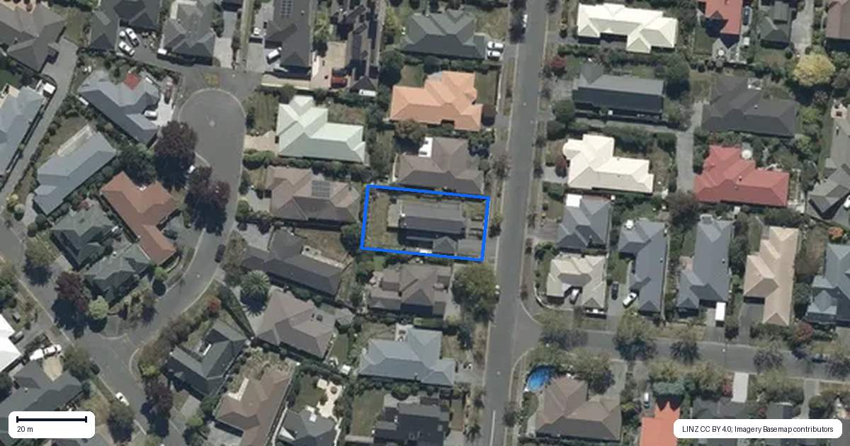 Property context map for 47 Berkshire Drive, Avonhead, Christchurch