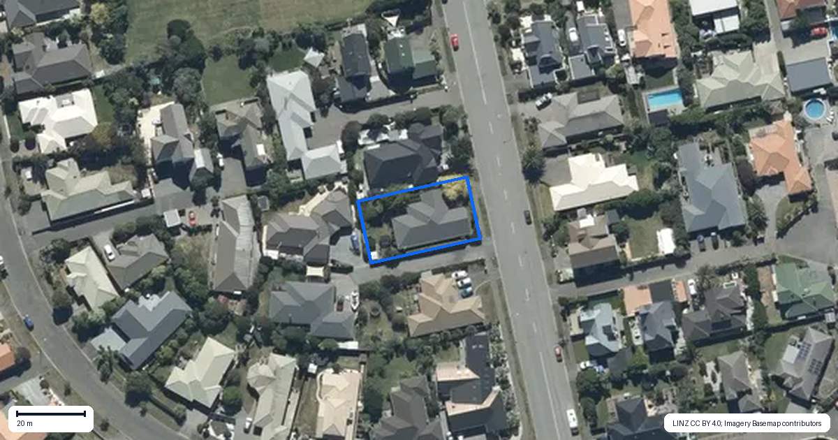 Property context map for 43 Aston Drive, Waimairi Beach, Christchurch