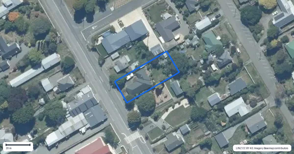 Property context map for 83 High Street, Southbridge