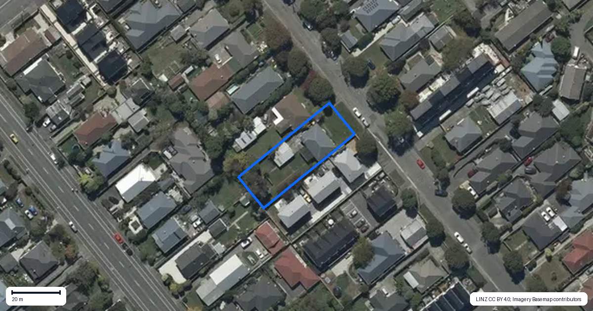 Property context map for 29 Hinemoa Street, Spreydon, Christchurch