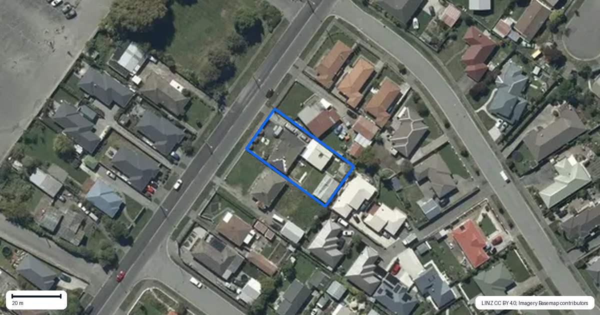 Property context map for 36 Hargood Street, Woolston, Christchurch