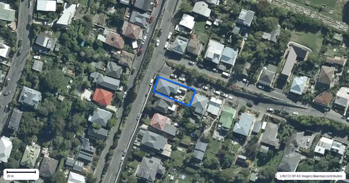 Property context map for 29 Ripon Street, Lyttelton