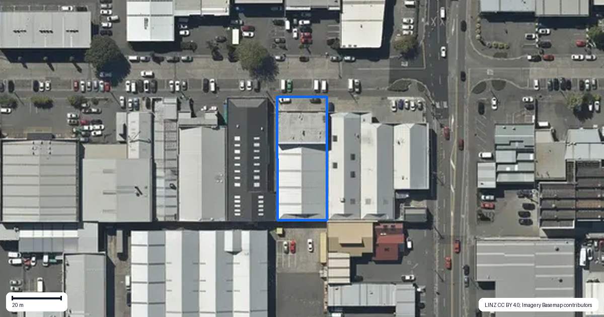 Property context map for 154 Carlyle Street, Sydenham, Christchurch