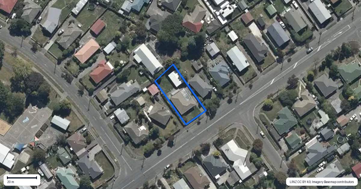 Property context map for 83 Farrington Avenue, Bishopdale, Christchurch