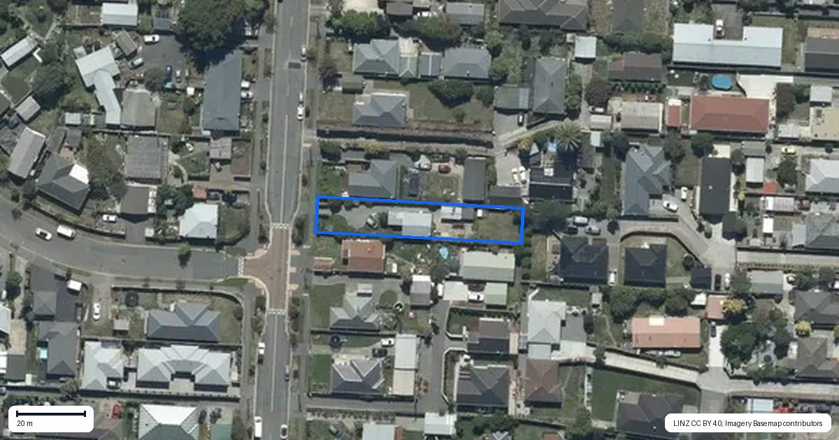 Property context map for 149 Palmers Road, New Brighton, Christchurch
