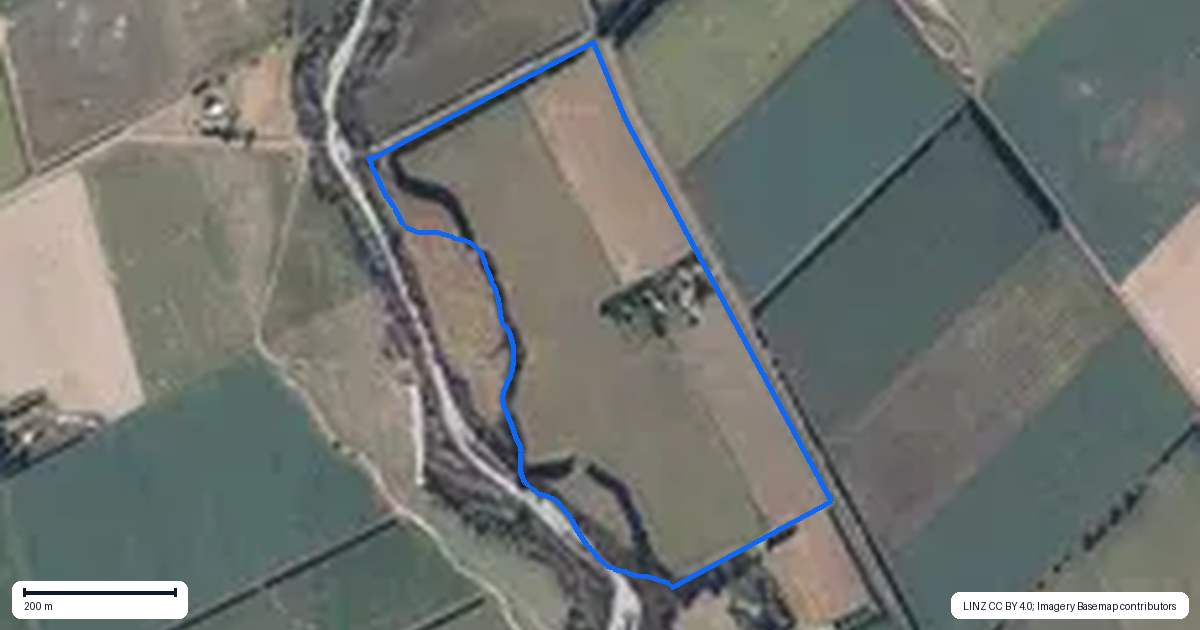 Property context map for 2355 Arundel Rakaia Gorge Road, Mayfield, Ashburton