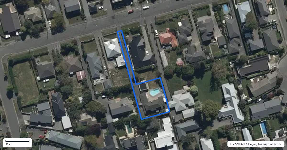 Property context map for 10A Plynlimon Road, Fendalton, Christchurch