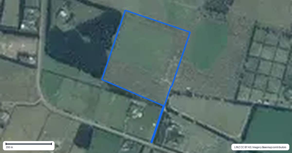 Property context map for 240 Karanga Road, Dunsandel