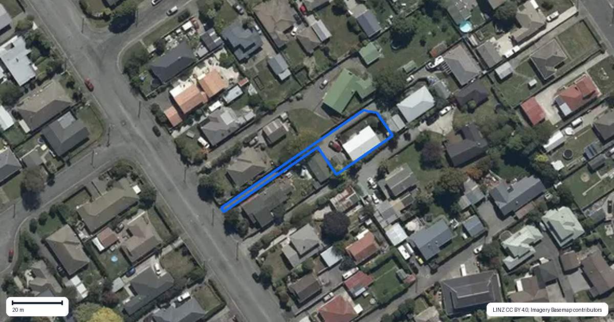 Property context map for 24 Croziers Road, St Albans, Christchurch