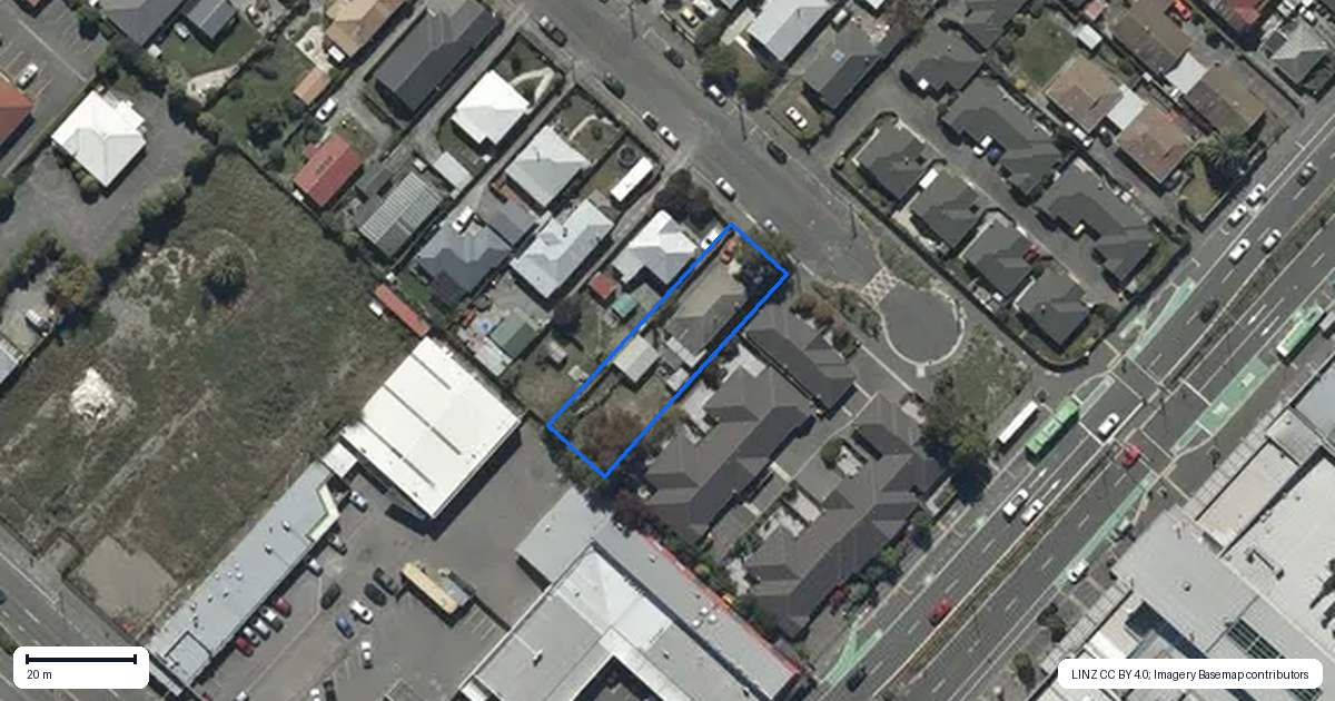 Property context map for 74 Norwich Street, Linwood, Christchurch