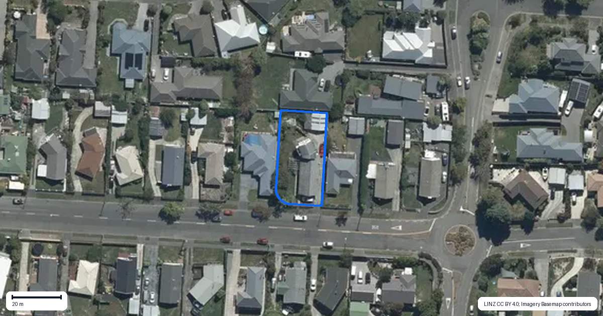 Property context map for 93 Farquhars Road, Redwood, Christchurch
