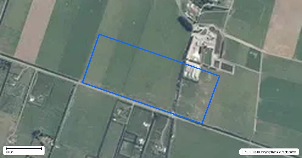 Property context map for 2024 South Eyre Road, Eyrewell, West Eyreton