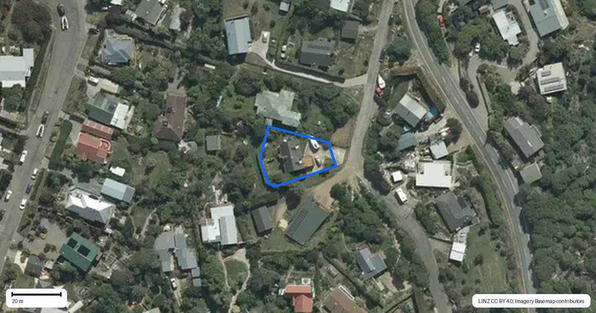 Property context map for 3 Rawhiti Street, Diamond Harbour
